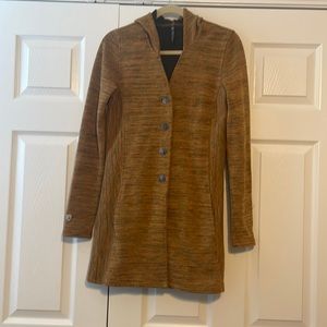 Kuhl Hooded Tunic Length Button-Up Sweater